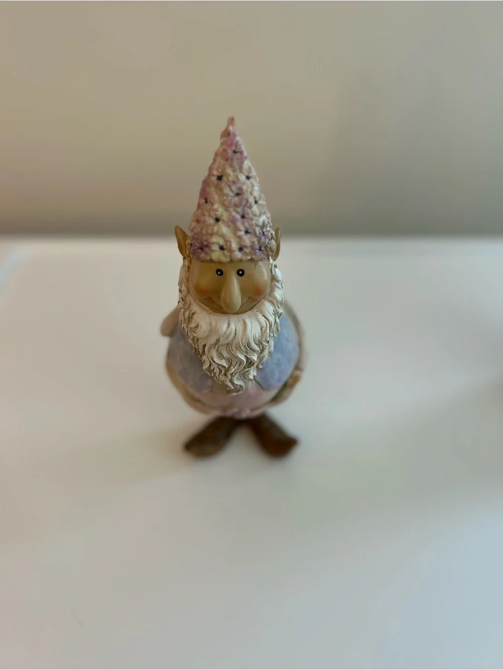 Purple Flower Elf/Fairy Figurine and Gnome Decorative Home Accents